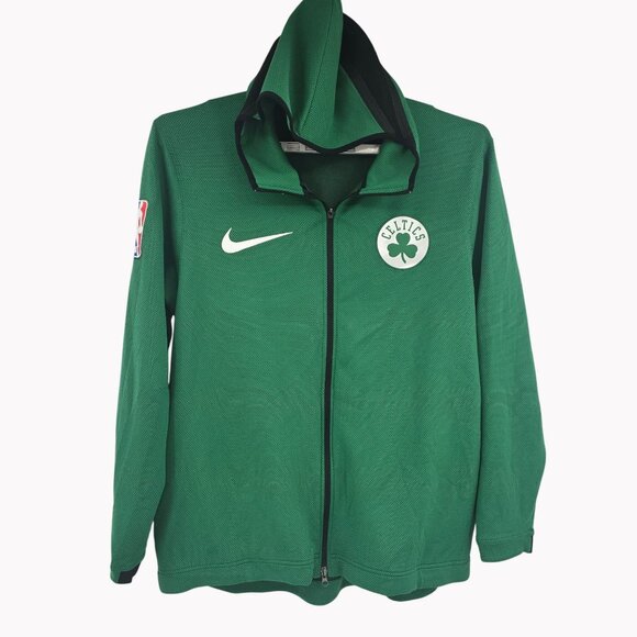 Nike Boston Celtics Showtime Therma Flex Full-Zip Hoodie XXL Green Performance